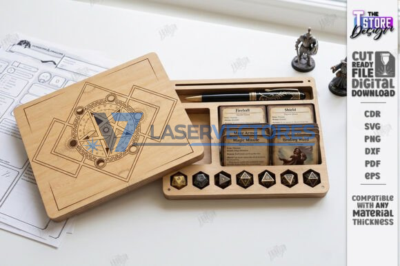 Juego de dados y soporte para miniaturas - Imagen 3