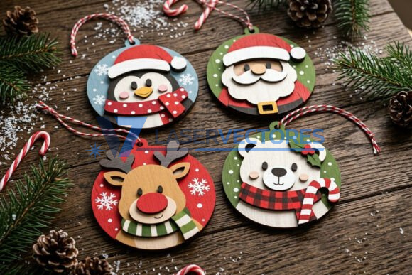 Paquete de adornos navideños