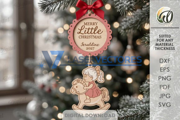 Paquete de adornos navideños para la primera Navidad del bebé - Imagen 7