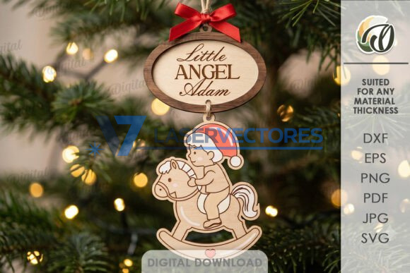 Paquete de adornos navideños para la primera Navidad del bebé - Imagen 9