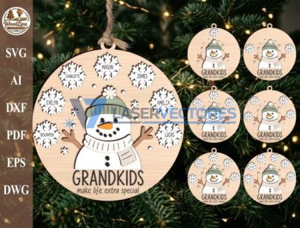 Adorno navideño personalizado para nietos