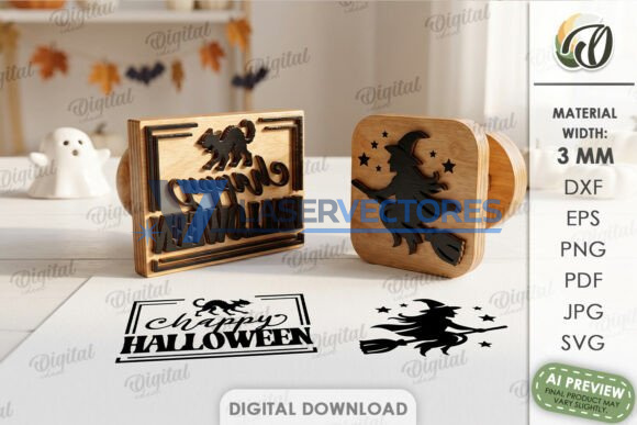 Paquete de sellos de Halloween - Imagen 4