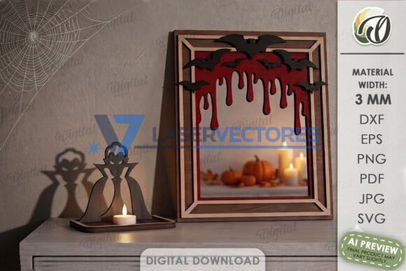Paquete de portavelas con forma de sombra de Halloween - Imagen 3