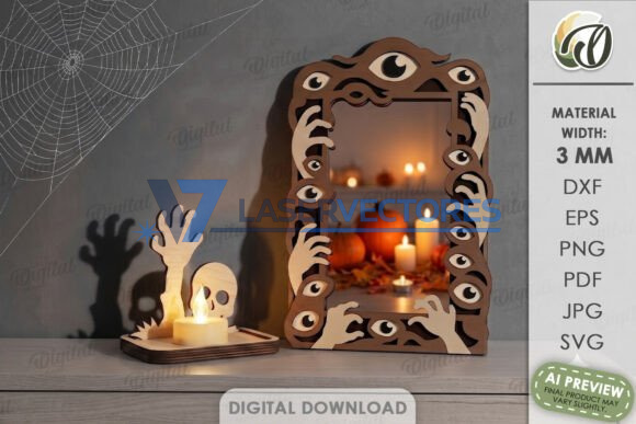 Paquete de portavelas con forma de sombra de Halloween - Imagen 5