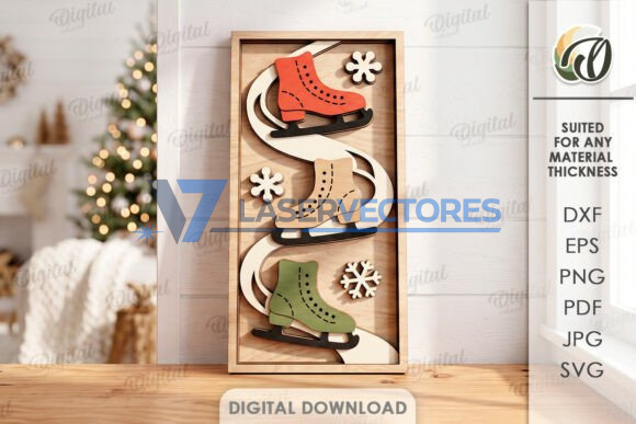 Paquete triple de letreros navideños para pared - Imagen 11