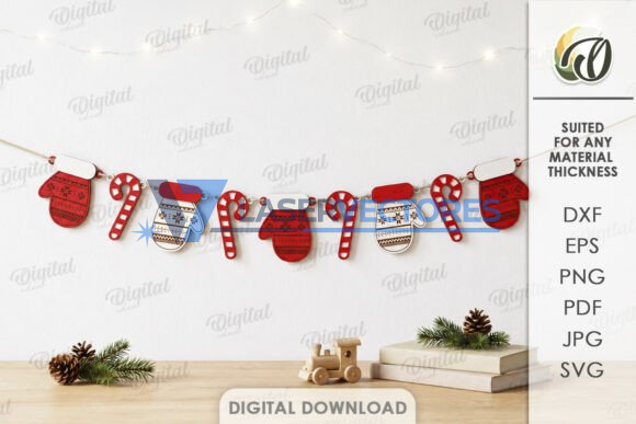 Paquete de banderines navideños - Imagen 10