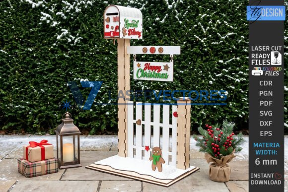 Paquete de postes de buzón navideños - Imagen 2
