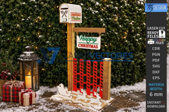 Paquete de postes de buzón navideños - Imagen 5
