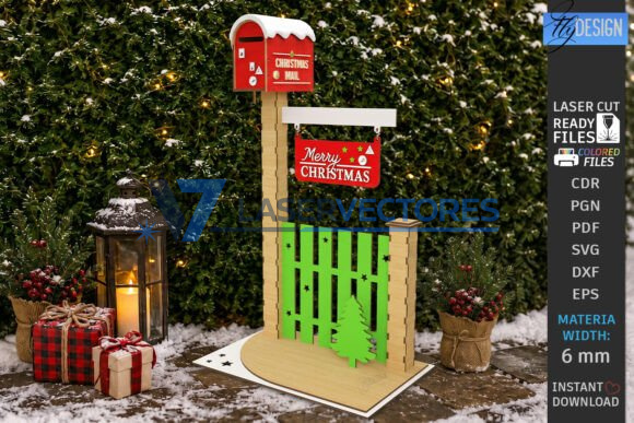 Paquete de postes de buzón navideños - Imagen 6
