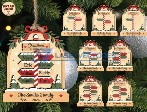 Adorno navideño personalizado