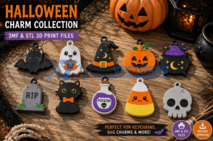 Dijes de Halloween STL 3mp