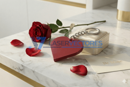 Llavero con forma de corazón: regalo romántico y recuerdo.
