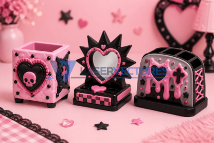 Colección de organizadores de escritorio góticos kawaii