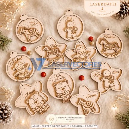 Colgante navideño personalizado