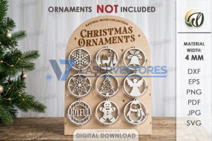 Soporte de exhibición de adornos navideños
