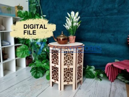 Mesa decorativa en miniatura para casa de muñecas