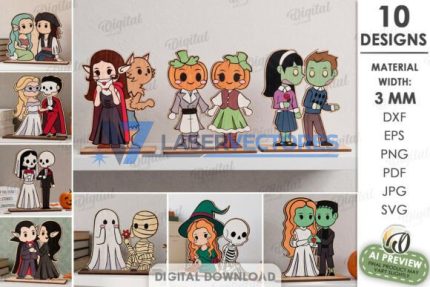Paquete de parejas enamoradas para Halloween