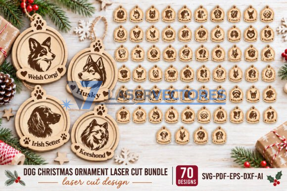 Paquete de adornos navideños para perros