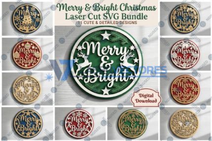 Paquete de Feliz y Brillante Navidad