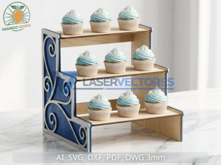 Soporte para cupcakes de 3 niveles