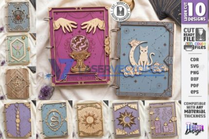 Paquete de fundas para cuadernos místicos
