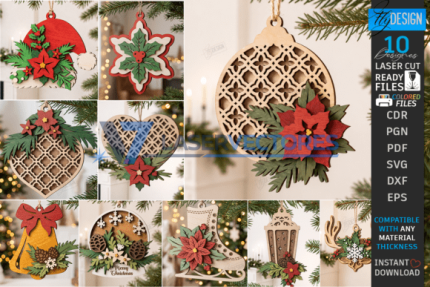 Paquete de adornos navideños