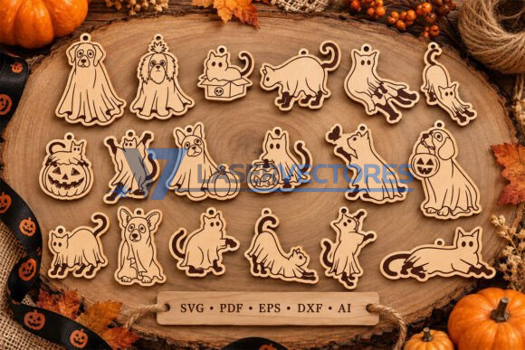 Llavero de mascota fantasma de Halloween - Imagen 2