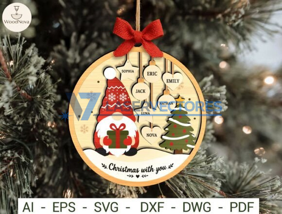 Adorno navideño de gnomo personalizado - Imagen 2