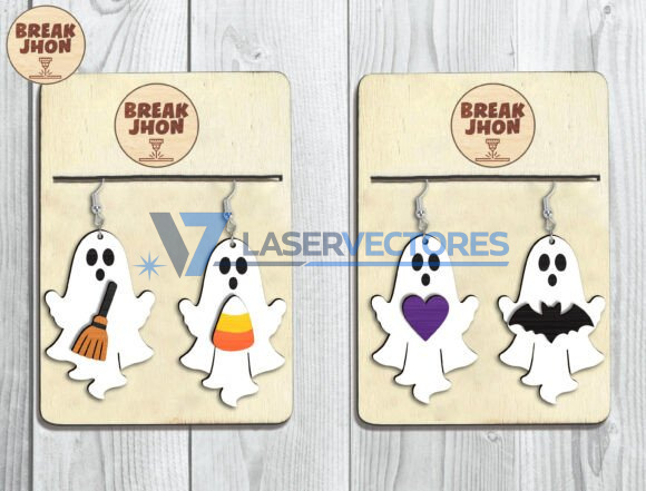 Paquete de pendientes de fantasmas de Halloween - Imagen 4