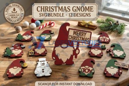 Paquete de gnomos navideños