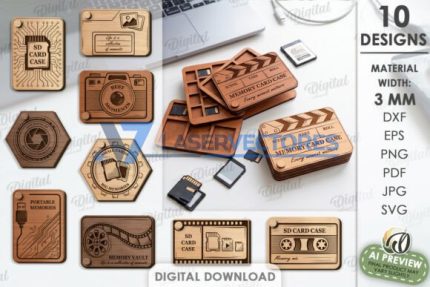 Paquete de carcasas para tarjetas SD