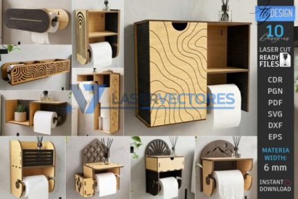 Juego de soportes para papel higiénico
