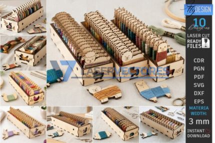Caja organizadora de hilo