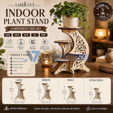 Soporte Escalonado para Plantas de Interior – 4 Tamaños
