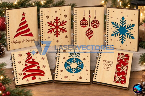 Cuaderno de madera navideño - Imagen 2