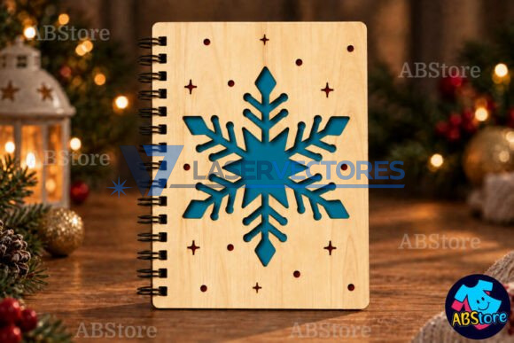 Cuaderno de madera navideño - Imagen 5