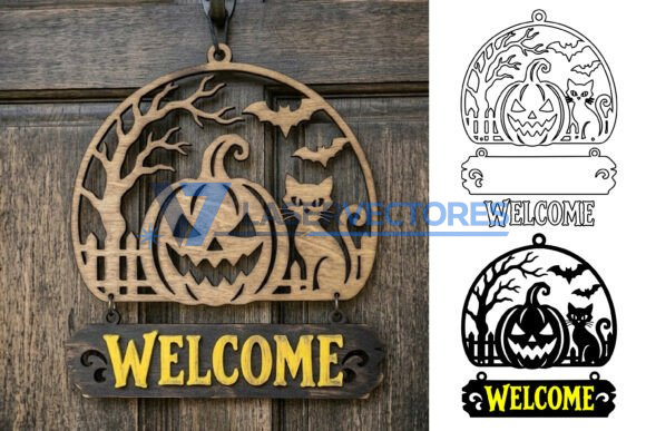 Paquete de letreros de puerta de Halloween - Imagen 6