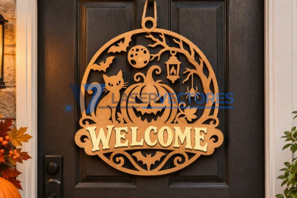 Paquete de letreros de puerta de Halloween - Imagen 7