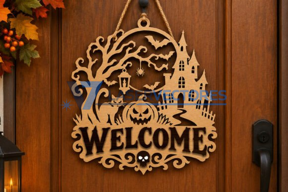 Paquete de letreros de puerta de Halloween - Imagen 15