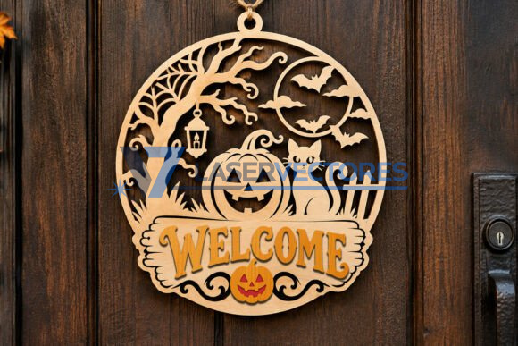 Paquete de letreros de puerta de Halloween - Imagen 18