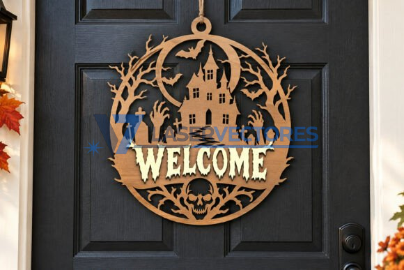 Paquete de letreros de puerta de Halloween - Imagen 19