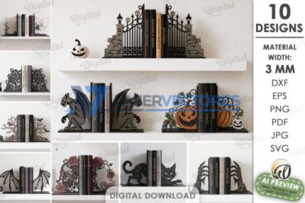 Lote de sujetalibros de Halloween