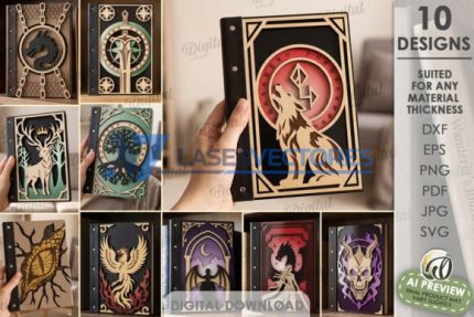 Paquete de portadas para cuadernos de fantasía