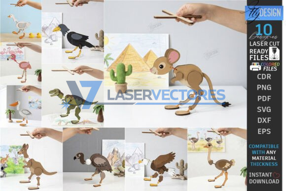 Paquete de marionetas de cuerda