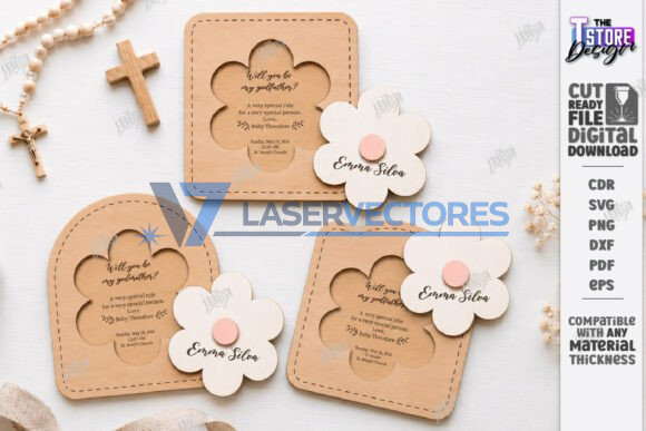 Paquete de invitaciones de bautizo - Imagen 3