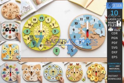 Reloj rompecabezas infantil
