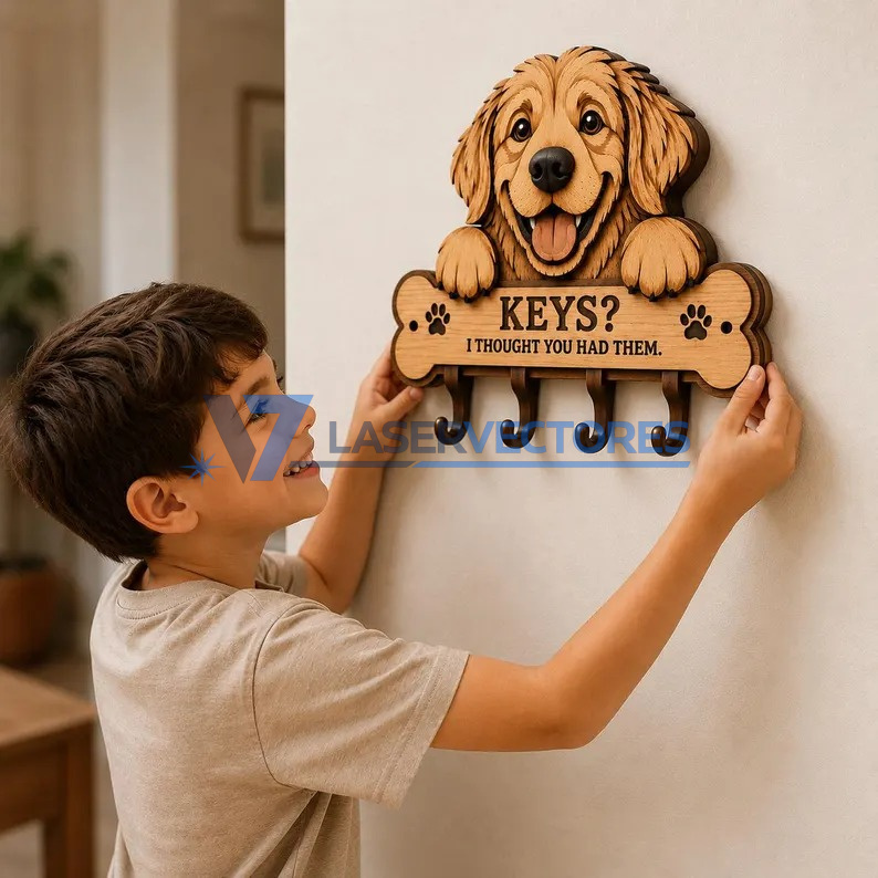 Portallaves Golden Retriever - Imagen 8