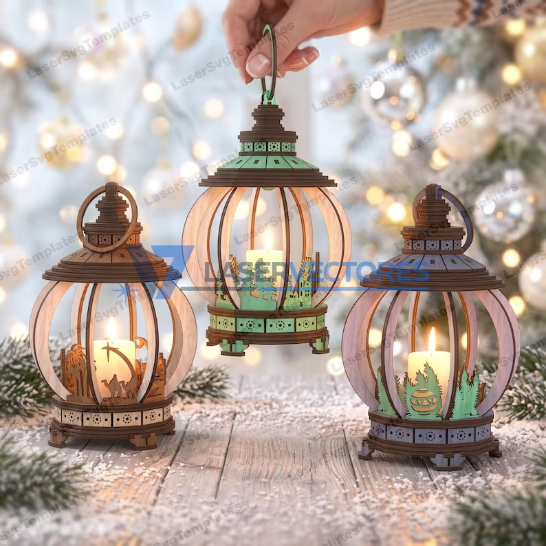 Trío de Faroles Navideños - Imagen 3