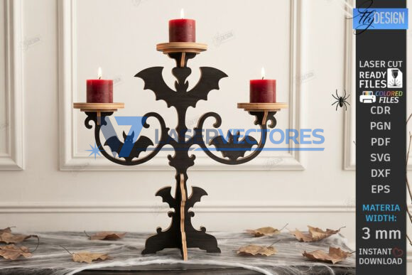 Paquete de portavelas de Halloween - Imagen 6