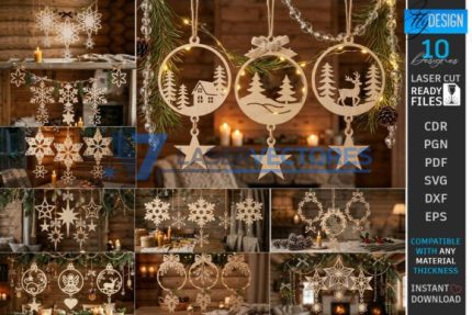 Paquete de adornos navideños